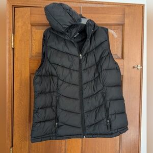 Charter Club Black Quilted Vest